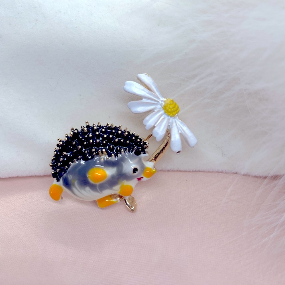 Cute Hedgehog Brooch
